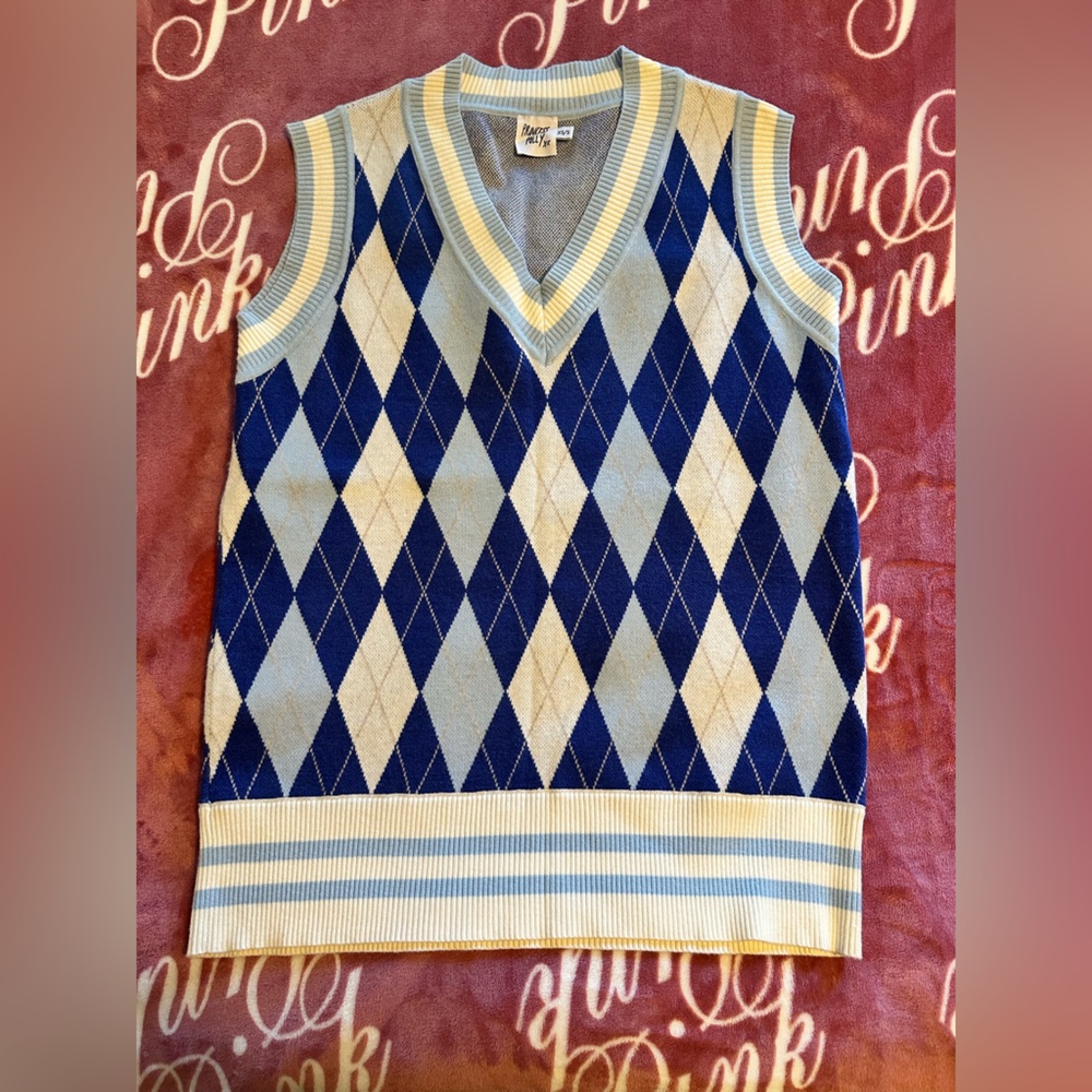 NWOT Princess Polly Argyle Sweater Vest